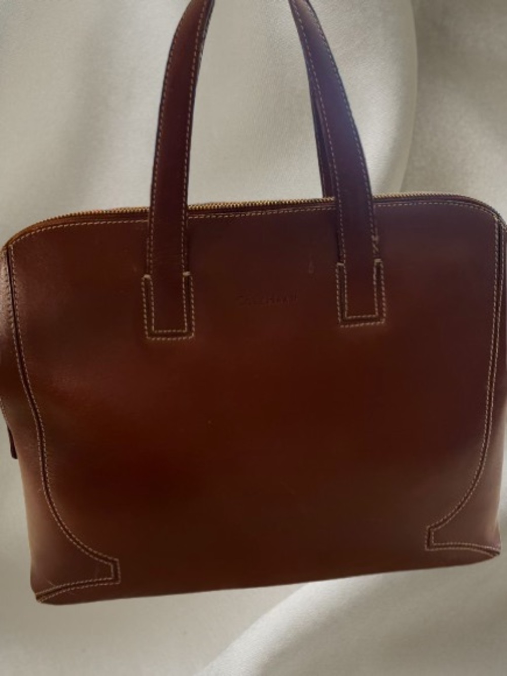 Cole Haan Structured Leather Satchel